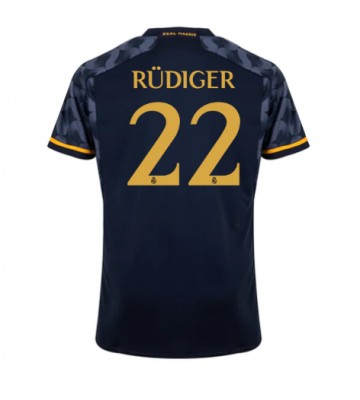 Real Madrid Antonio Rudiger #22 Udebanetrøje 2023-24 Kort ærmer